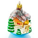 Фото 360 для Вайлдберриз, 3D фото ёлочной игрушки - Домик с ёлочками