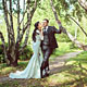 Фотосъёмка жениха и невесты в парке, свадебная фотография